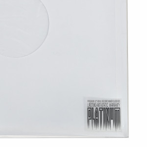 Внутренний бумажно-пластиковый антистатический конверт 12" (белый) / PLATINUM